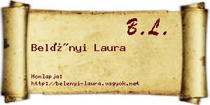 Belényi Laura névjegykártya